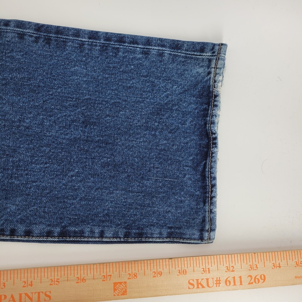 Levi's 501 Straight Leg Jeans Mens 44x32 Blue Button Fly Denim PC9-00501-2483 - Picture 6 of 8